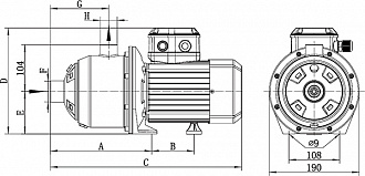 Центробежный насос Yoking MHI-405 для чистой воды