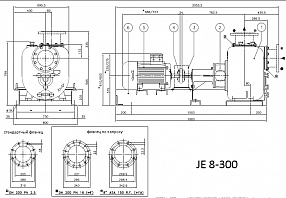 Самовсасывающий грязевой электронасос Varisco JE 8-300 G10 ST40 BASE