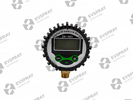 Манометр цифровой для пневмосистем 1/4" (PSI, KPA, BAR, KGF/CM2)