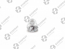 Плоскоструйная форсунка сталь 303 3/8 C1L-25-45 (19.4 л/мин при 3 бар, угол распыления 45°) ласточкин хвост+прижемная гайка+тело для крепления форсунки