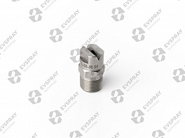 Плоскоструйная форсунка сталь 316L 1/4 MC3L-20-65 (7.90 л/мин при 3 бар, угол распыления 65°).