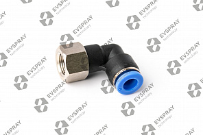 Переходник угловой 1/8F Slip-Lock под шланг (9.52мм)