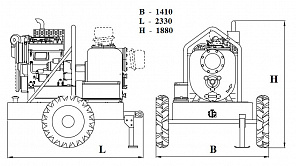 Дизельная мотопомпа VAR 6-350 FKL36 G11 TRAILER