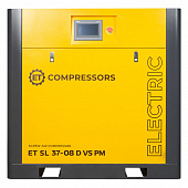 Винтовой компрессор ET-Compressors SL 37-08 D VS PM (IP23) без муфты с частотным регулированием производительности и двигателем на постоянных магнитах