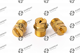 Плоскоструйная форсунка латунь 1/4 MC3L-03-90 (1.18 л/мин при 3 бар, угол распыления 90°).