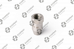 Полноконусная форсунка с карбидвольфрамовой вставкой сталь 303 3/8F BGFL-05 (0.77 л/мин при 3 бар, угол распыления 60°).
