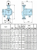 Циркуляционный насос с мокрым ротором Calpeda NC3 15-50/130 V.230/50