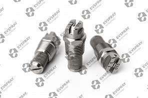 Плоскоструйная форсунка сталь 303 1/4 MC2L-2.5-15 (0.99л/м при 3 бар, угол распыления 15°).