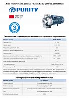 Моноблочный насос из нержавеющей стали PURITY PZ 32-200/55 (N)