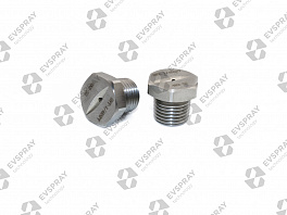 Плоскоструйная форсунка сталь 303 1/4 VTL-722-30 (7.72 л/мин при 3 бар, угол распыления 30°)