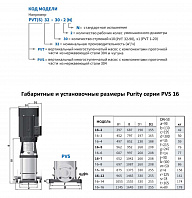 Вертикальный многоступенчатый насос PURITY PVS 16-16 (N)