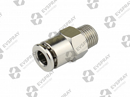 Фитинг цанга прямой латунь EV 6-1/2" ( под шланг 6мм).