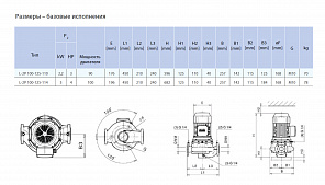 Циркуляционный насос In-Line SAER L-2P 100-125-114