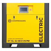 Винтовой компрессор ET-Compressors SL 11-08 D VS PM (IP23) без муфты с частотным регулированием производительности и двигателем на постоянных магнитах