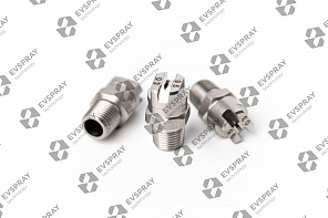 Плоскоструйная форсунка сталь 303 1/4 MC2L-06-80 (2.3л/м при 3 бар, угол распыления 80 градусов).