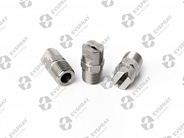 Плоскоструйная форсунка сталь 316L 1/4 MC3L-20-65 (7.90 л/мин при 3 бар, угол распыления 65°).