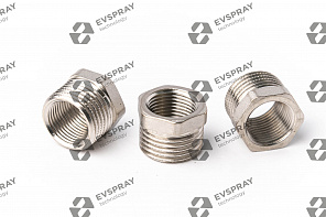 Переходник 1/2M x 1/4F (латунь никелированная) BSPP
