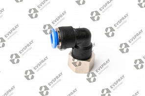Переходник угловой 1/8F Slip-Lock под шланг (9.52мм)