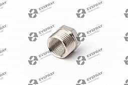 Переходник 1/2M x 1/4F (латунь никелированная) BSPP