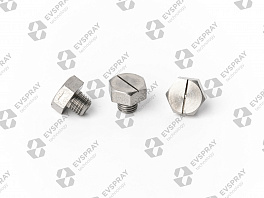 Плоскоструйная форсунка сталь 303 М6 MC3L-04-45 (1.58л/м при 3 бар, угол распыления 45°).